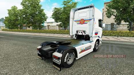 Russland Weiße Haut für LKW Scania für Euro Truck Simulator 2