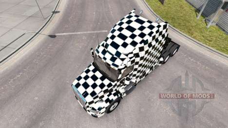 Le Damier de la peau pour le camion Peterbilt pour American Truck Simulator