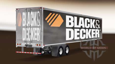 Haut Black & Decker auf dem Anhänger für American Truck Simulator