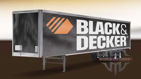Haut Black & Decker auf dem Anhänger für American Truck Simulator