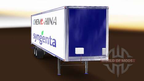 Haut ChemChina & Syngenta auf dem Anhänger für American Truck Simulator