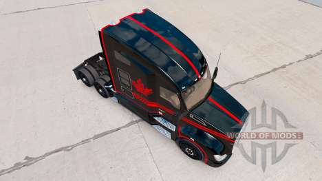 La peau Canadien Express Noir camion Kenworth pour American Truck Simulator