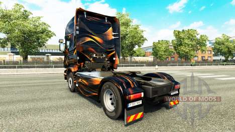 Orange mat de peau pour Scania camion pour Euro Truck Simulator 2