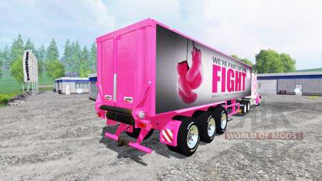Peterbilt 388 [breast cancer] pour Farming Simulator 2015