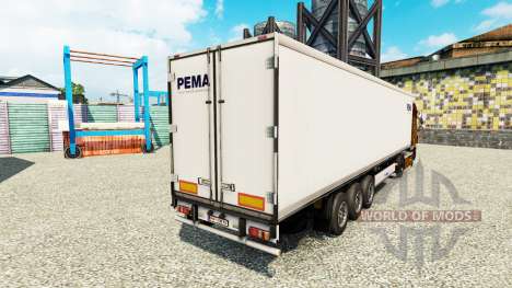 La peau PEMA pour les semi-frigorifique pour Euro Truck Simulator 2
