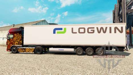 Haut Logwin die Logistik für semi-refrigerated für Euro Truck Simulator 2
