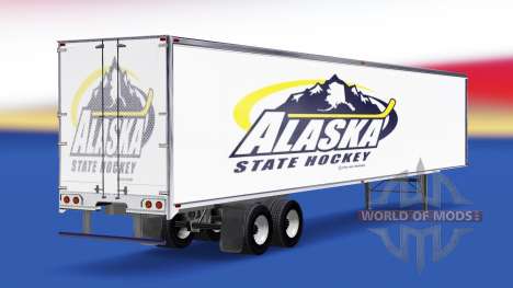 Haut Alaska State Hockey auf dem Anhänger für American Truck Simulator