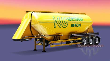 La peau Kortmann Beton est un semi-réservoir pour Euro Truck Simulator 2