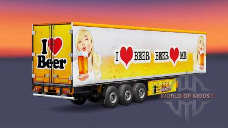La peau de la Bière pour les remorques pour Euro Truck Simulator 2