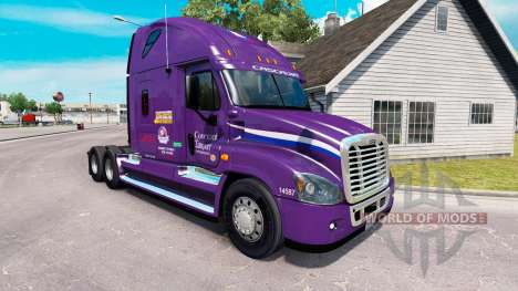 Скин Covenant Transport на Freightliner Cascadia für American Truck Simulator