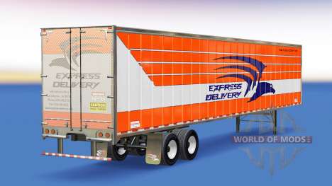 La peau de la Livraison Express sur la remorque pour American Truck Simulator