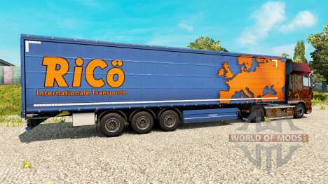 La peau de Rico sur les remorques pour Euro Truck Simulator 2