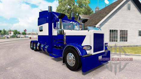 Le Bleu de la peau et le Blanc pour le camion Pe pour American Truck Simulator