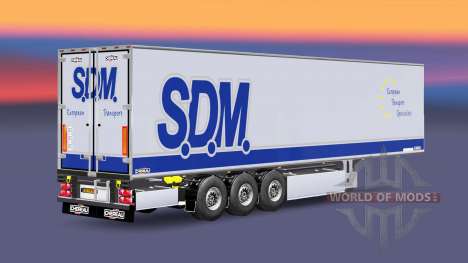 Semi-remorque frigo Chereau S. D. M. pour Euro Truck Simulator 2