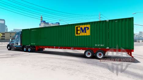 Semi-remorque conteneur EMP pour American Truck Simulator