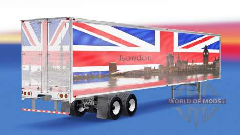 La peau de Londres v1.2 sur la remorque pour American Truck Simulator