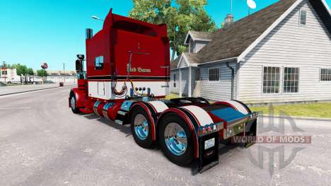 Baron rouge de la peau pour le camion Peterbilt  pour American Truck Simulator
