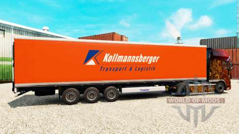 La peau Kollmannsberger pour le semi-frigorifiqu pour Euro Truck Simulator 2