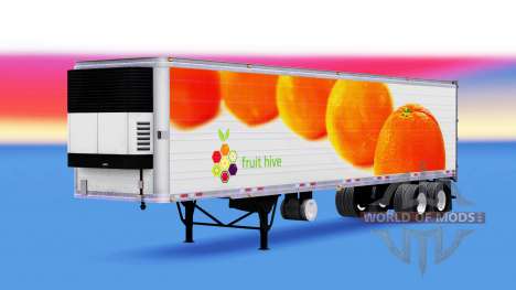 Haut Orangen, die auf dem Anhänger für American Truck Simulator