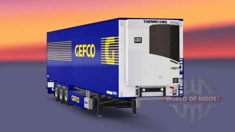 Semi-remorque frigo Chereau Gefco pour Euro Truck Simulator 2
