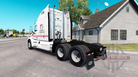 La peau Correos de Mexico pour le camion Peterbi pour American Truck Simulator