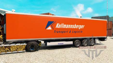 La peau Kollmannsberger pour le semi-frigorifiqu pour Euro Truck Simulator 2