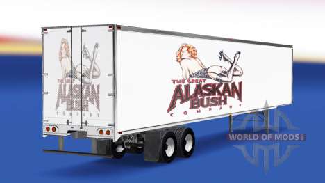 La peau de l'Alaska Bush Société sur la remorque pour American Truck Simulator