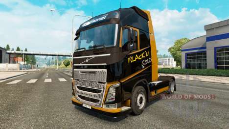 Schwarz-Gold-skin für Volvo-LKW für Euro Truck Simulator 2