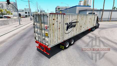 Semitrailer container Vitran für American Truck Simulator