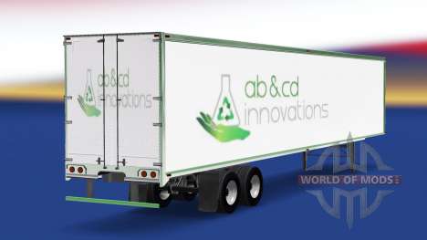 Haut ab&cd innovations, die auf dem Anhänger für American Truck Simulator