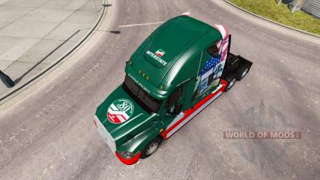Скин INTERSTATE 80 Jahr на Freightliner Cascadia für American Truck Simulator