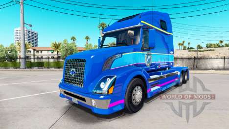 La peau Plycool sur tracteur Volvo VNL 670 pour American Truck Simulator