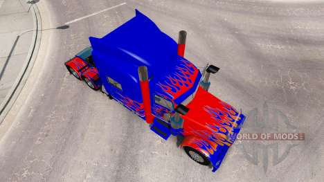 La peau Optimus Prime v2.1 pour le camion Peterb pour American Truck Simulator