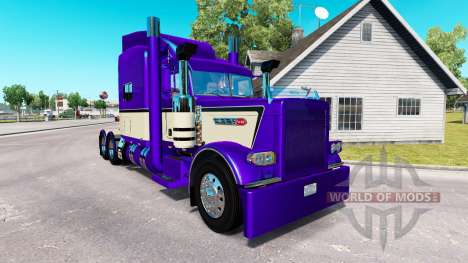 Metallic Pourpre de la peau pour le camion Peter pour American Truck Simulator