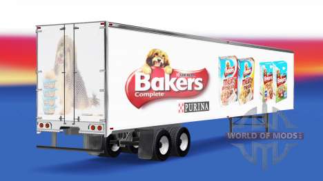Haut Bäcker auf dem Anhänger für American Truck Simulator