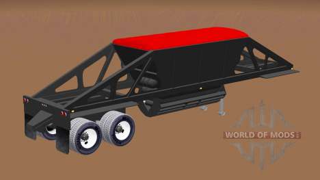 Semi-trailer-Kipper mit Bodenentleerung für American Truck Simulator