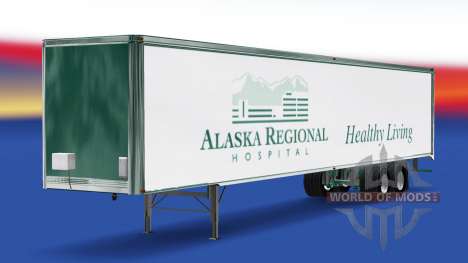La peau de l'Alaska à l'Hôpital Régional sur la  pour American Truck Simulator