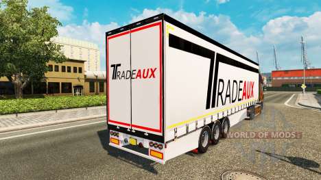 Rideau semi-remorque Krone Tradeaux pour Euro Truck Simulator 2