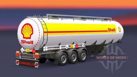 La peau Shell pour le carburant de la remorque pour Euro Truck Simulator 2