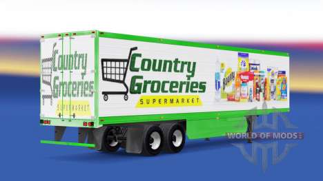 Haut-Land Lebensmittelgeschäft auf dem Anhänger für American Truck Simulator