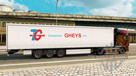 La peau de Transport Gheys sur semi pour Euro Truck Simulator 2