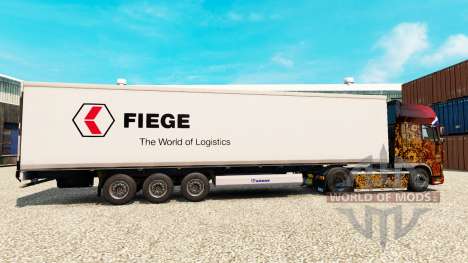 La peau Fiege Logistik pour les semi-frigorifiqu pour Euro Truck Simulator 2