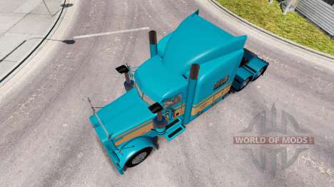 Скин Johnson Livestock LLC на Peterbilt 389 für American Truck Simulator