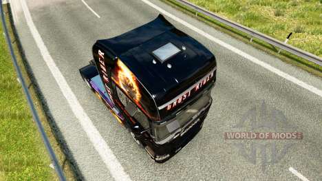 Ghost Rider skin für Scania-LKW für Euro Truck Simulator 2