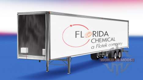 Florida Chemische Haut auf dem Anhänger für American Truck Simulator