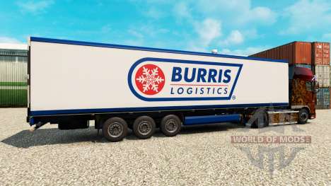La peau Burris Logistique pour les semi-frigorif pour Euro Truck Simulator 2