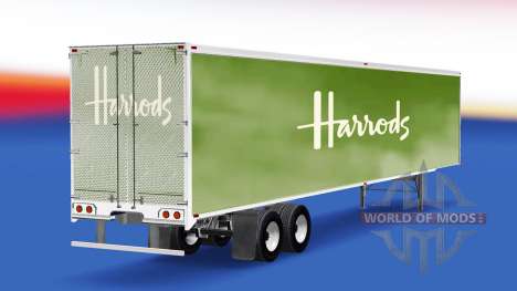 La peau Harrods sur la remorque pour American Truck Simulator