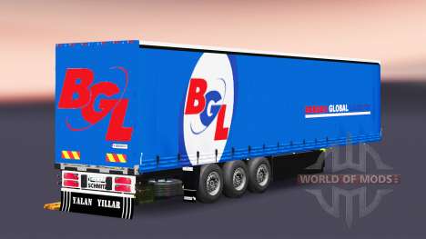 Rideau semi-remorque Schmitz Cargobull BGL pour Euro Truck Simulator 2