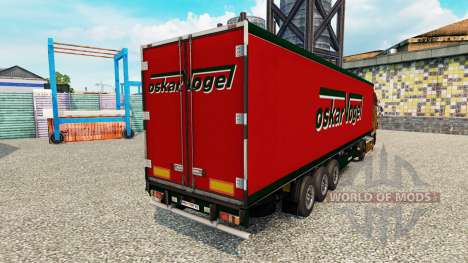 Haut Oskar Vogel auf dem Auflieger-Kühlschrank für Euro Truck Simulator 2