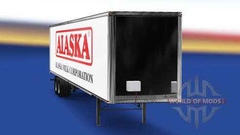 Haut Alaska Milk Corporation auf den trailer für American Truck Simulator